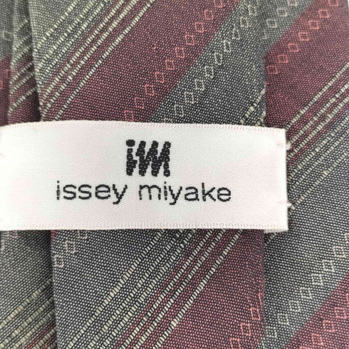 アイムイッセイミヤケ im ISSEY MIYAKE ボーダー シルクネクタイ メンズ
